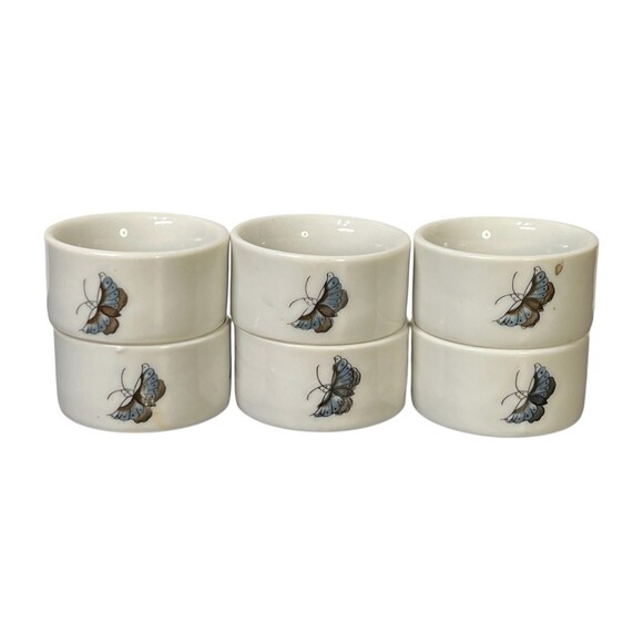 Shafford Chinese Garden with Bird, Butterfly, Flowers Napkin Rings Set 6 Japan A - Picture 6 of 16